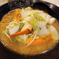 Lamen de legumes at Hinode in Sao Paulo