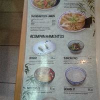 Veggie Menu at Hinode in Sao Paulo