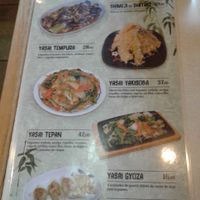 Veggie Menu at Hinode in Sao Paulo