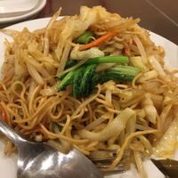 Taiwanese style fried noodle at Koukien in Yokohama