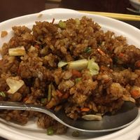 Fried rice with dark soy sauce at Koukien in Yokohama