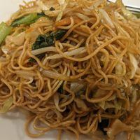 Vegan fried noodles at Koukien in Yokohama