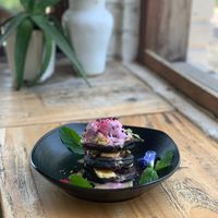 pancakes - gf, vegan at Two Trees Eatery in Tibubeneng
