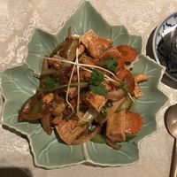 This is #49 (cashew tofu, essentially). Best thing we ordered. So good.  at Lotus Thai in Taupo