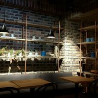 sitting area at Blue Tree Cafe in Tokyo