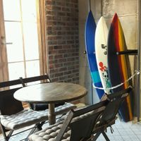 sitting area at Blue Tree Cafe in Tokyo