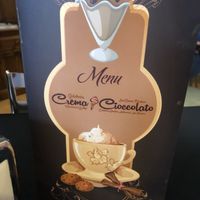 Menu at Gelateria Crema e Cioccolato in Scarborough