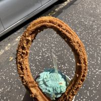 Biscoff churro and mint choc chip vegan ice cream  at Loop & Scoop in Glasgow
