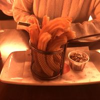 Churros with Biscoff dip  at Loop & Scoop in Glasgow