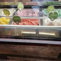 Selection of vegan ice creams at Loop & Scoop in Glasgow