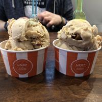 Biscoff ice cream  at Loop & Scoop in Glasgow