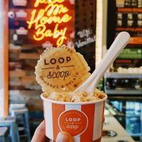 Biscoff Icecream! at Loop & Scoop in Glasgow