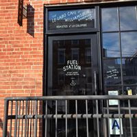 Outside at The Le Labo Cafe in Brooklyn