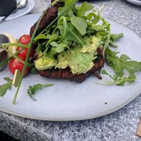 vegan hash and smash at Cafe Chickpea in Horsham