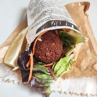 Falafel wrap at Cafe Chickpea in Horsham