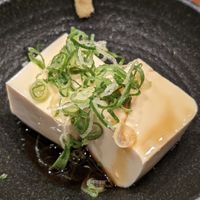 Cold tofu side dish at Chao Chao Gyoza Shijo-Kawaramachi in Kyoto