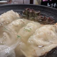 Mushroom and rice gyoza, with soup. at Chao Chao Gyoza Shijo-Kawaramachi in Kyoto