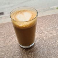 Latte with Oatmilk at Bowl Market in Copenhagen