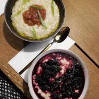 Porridge bowls at Bowl Market in Copenhagen