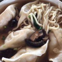 Dumpling noodle soup  at Ecran Noodles in Kampot