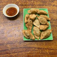 Deep Fried Dumplings at Ecran Noodles in Kampot