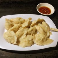 Boiled dumplings at Ecran Noodles in Kampot