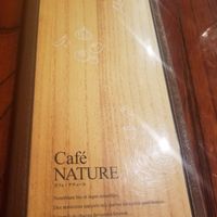 new menu cover at Cafe Nature in Kurashiki