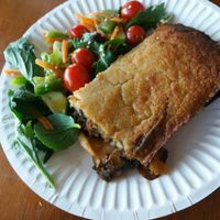 vegan moussaka at Greek Vegan Bakery in Revesby