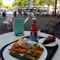 Outside seating at Spirit in Rotterdam