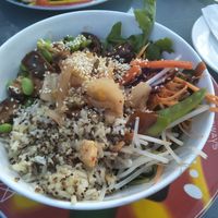 Korean Buddha bowl at Hemingway's By The Bay in Outlying Islands