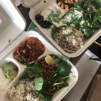 Left : Mexican bowl   Right : Greek bowl at Hemingway's By The Bay in Outlying Islands