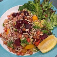 Quinoa salad at Hemingway's By The Bay in Outlying Islands