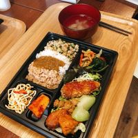 Today's lunch box for ¥800 at Veggie House in Chiba