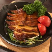 Mock chicken  at Veggie House in Chiba