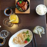 Soy chicken at Veggie House in Chiba