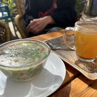 Vegetable soup   at Ira's Kitchen & Tea Room in Rishikesh