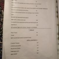 menu at Ira's Kitchen & Tea Room in Rishikesh