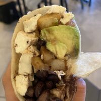 breakfast burrito made vegan  at LAX - Golden Road Brewing - T6 in Los Angeles