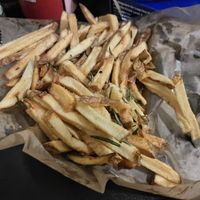 French fries with rosemary  at Clover Food Lab - Central in Cambridge