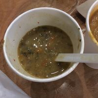 Curried lentil soup at Clover Food Lab - Central in Cambridge