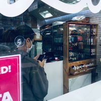 This is pretty much the entire venue--it is tiny. at Loco Coco - Lexington in New York City