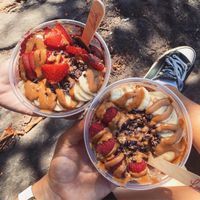 Nut  butter and chocolate bowls  at Loco Coco - Lexington in New York City