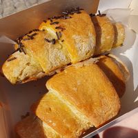 Croissants (chocolate and jam) at Zarzuela in Lisbon