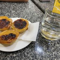 Vegan pastel de nata  at Zarzuela in Lisbon