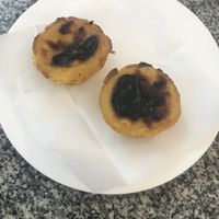 Vegan pastel de nata  at Zarzuela in Lisbon