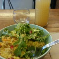 Quinoa chickpea stew at Grains in Vienna