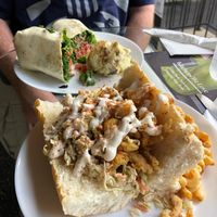 Shrymp PoBoy and Deli Wrap! at Wildflower Vegan Co in Casselberry