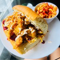 Shrymp Po’ Boy...world’s best sandwich !  at Wildflower Vegan Co in Casselberry