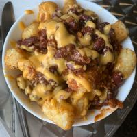 Chili cheez tots at Wildflower Vegan Co in Casselberry