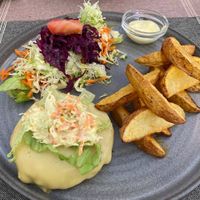 No-chicken burger at Kansha in Fatima